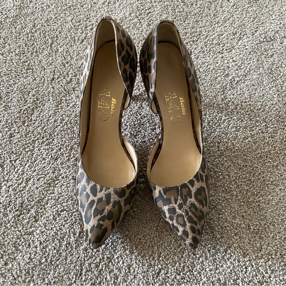 Animal print heels